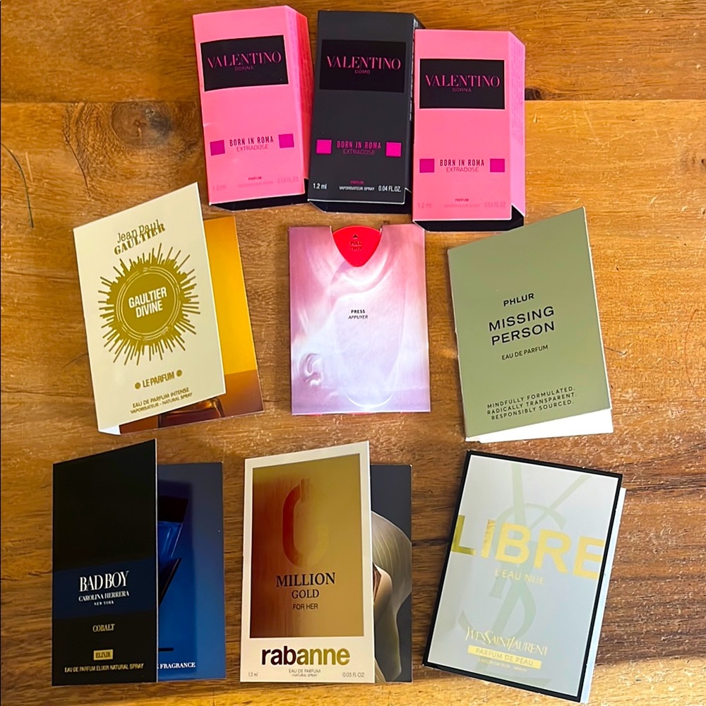 Variety of Fragrance Samples